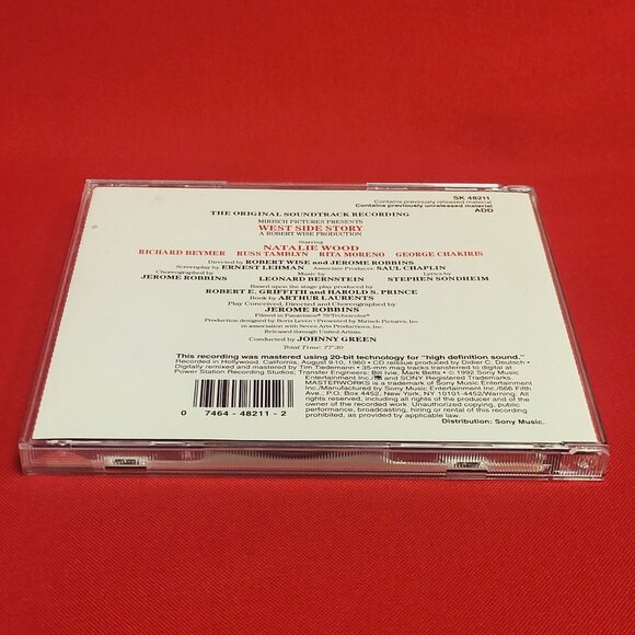 West Side Story The Original Sound Track Recording CD 1992 - Picture 4 of 8